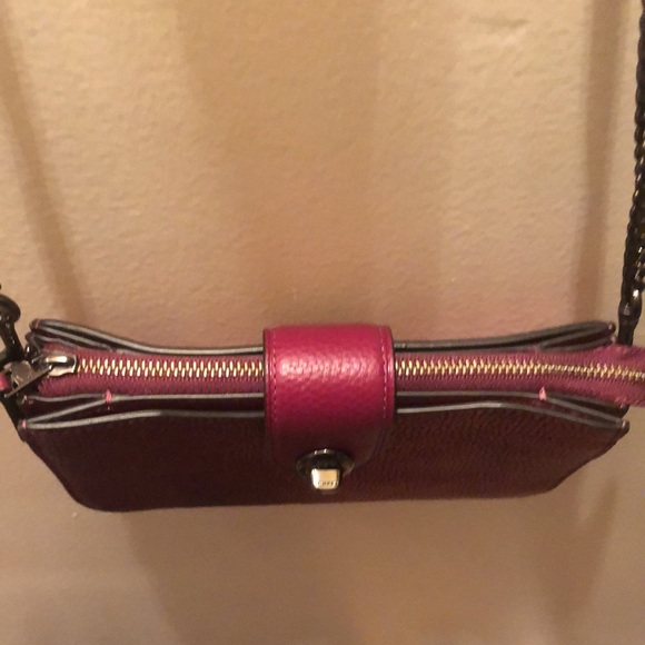 Authentic Coach Metallic Crossbody! Worn once! Gunmetal hardware! - Picture 6 of 11